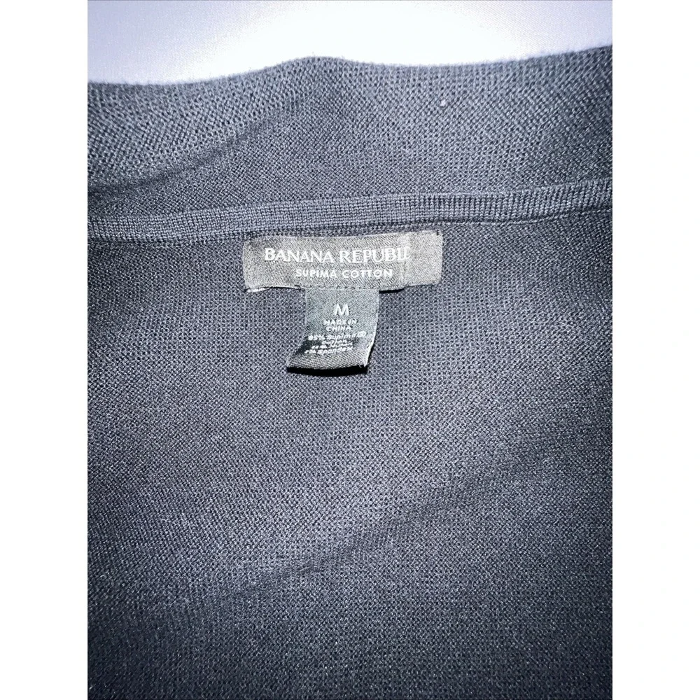 NEW  Banana Republic Supima Sweater Blazer, Sonoma Black , Size Medium 663642–01